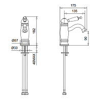 Смеситель Migliore Oxford для раковины 19159