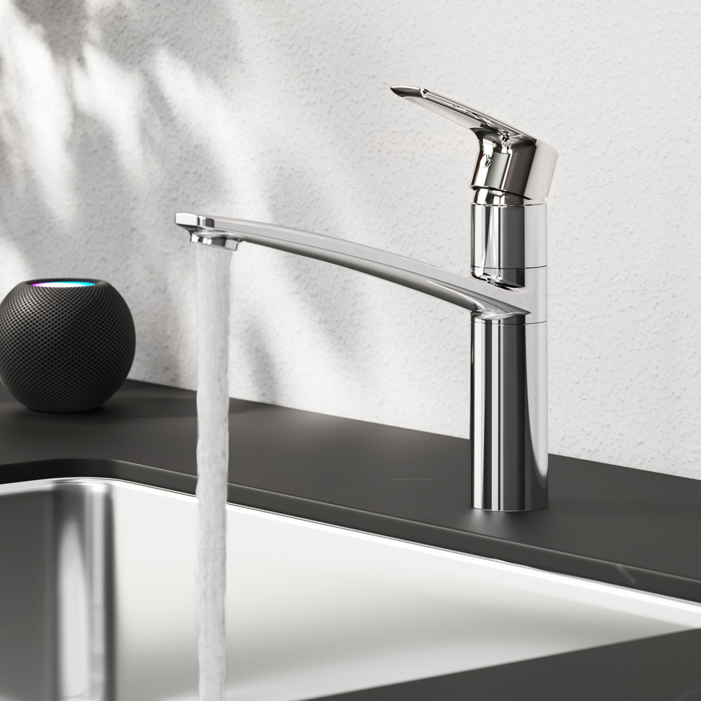 Am.Pm Gem Смеситель для кухни, высота излива 16 см, цвет: хром глянцевый F90A00000