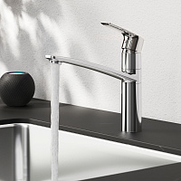 Am.Pm Gem Смеситель для кухни, высота излива 16 см, цвет: хром глянцевый F90A00000