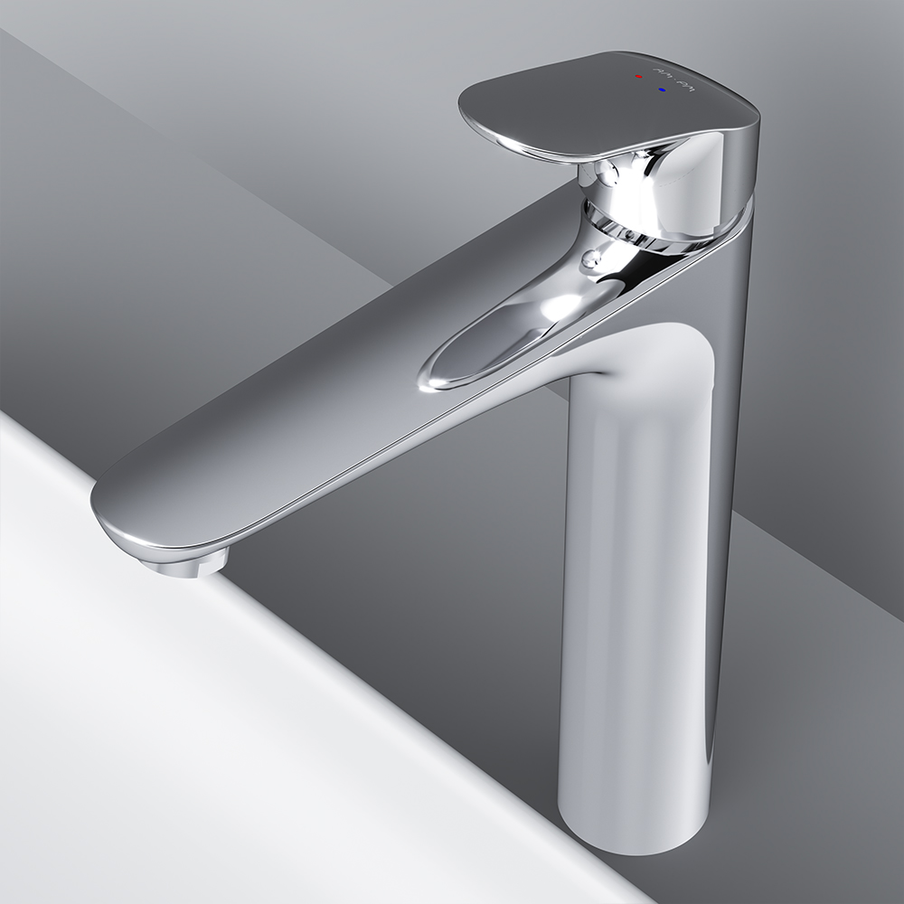 Am.Pm Gem Смеситель для раковины, h-22 см., длина излива 15,5 см., цвет: хром F90A92200