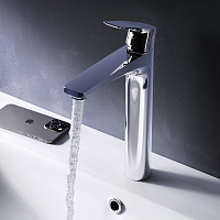 Am.Pm Gem Смеситель для раковины, h-22 см., длина излива 15,5 см., цвет: хром F90A92200