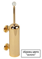 Migliore Mirella Мыльница со стаканом керамическая, подвесная, цвет: золото 17326