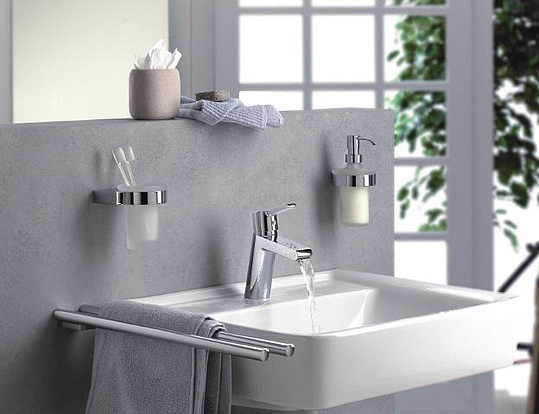 Kludi A-XES Стакан для зубных щеток, подвесной, стеклянный, цвет: хром 4897505