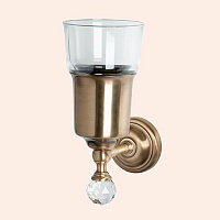 Migliore Amerida Стакан для зубных щеток подвесной, стеклянный глянцевый, цвет: бронза НЕИСП ML.AMR-60.402.BR