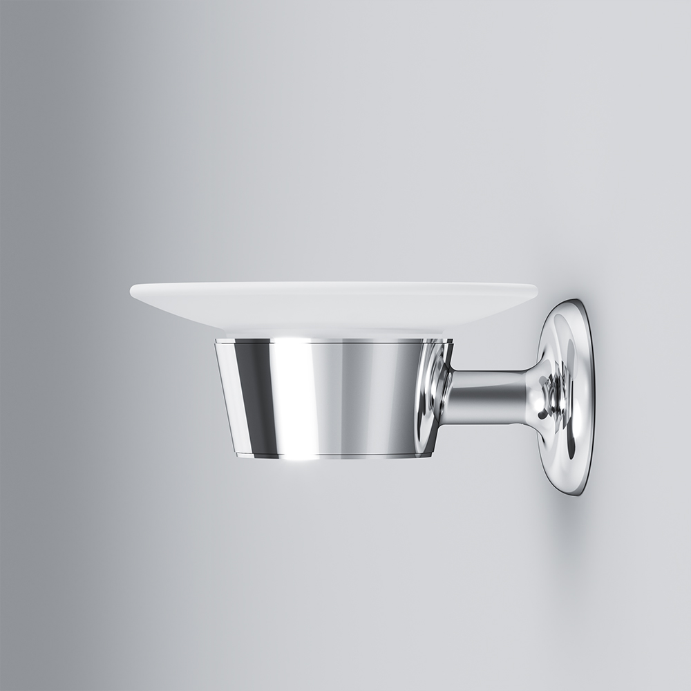 Am.Pm Like Мыльница со стеклянной чашей, подвесная, цвет: хром глянцевый A8034200