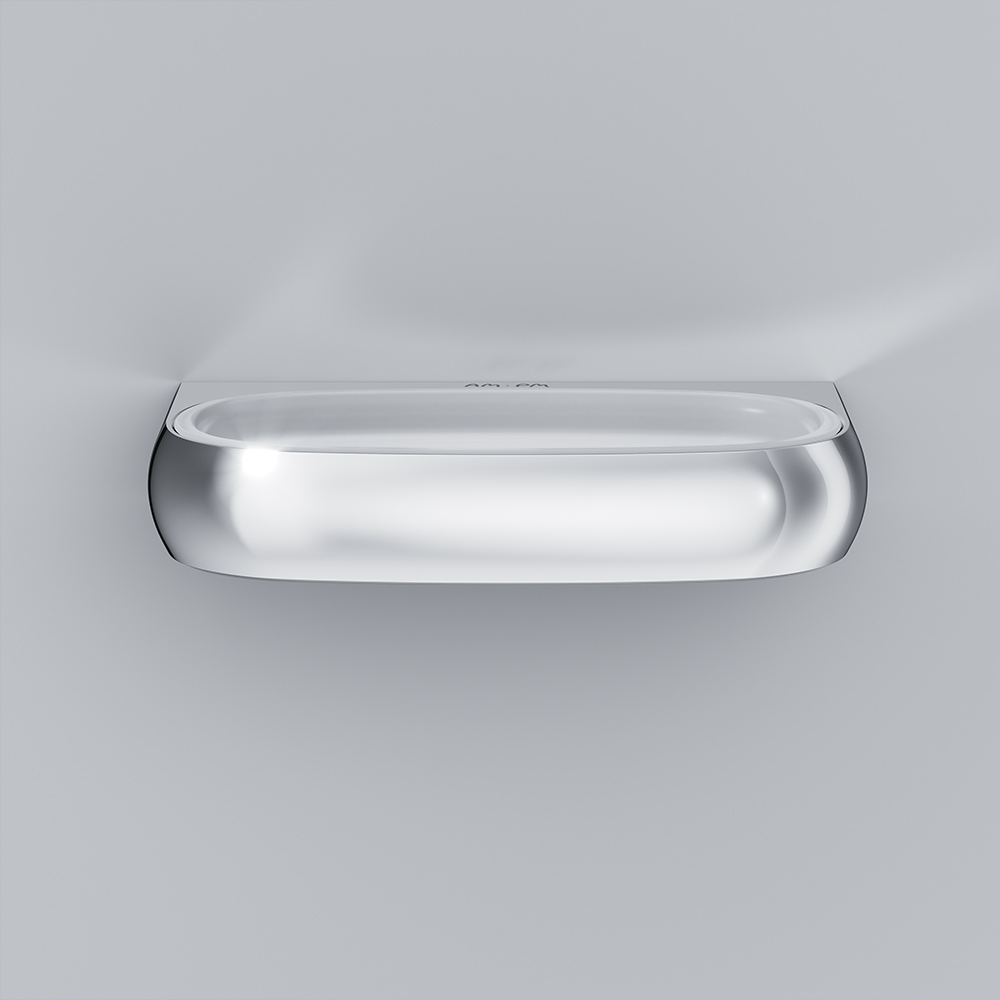 Am.Pm Sensation Мыльница со стеклянной чашей, подвесная, цвет: хром глянцевый A3034200