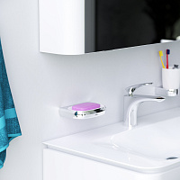 Am.Pm Sensation Мыльница со стеклянной чашей, подвесная, цвет: хром глянцевый A3034200