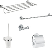 Hansgrohe Logis Universal Набор аксессуаров для ванной Set 5 в 1, латунь цвет: хром 41728000