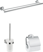 Hansgrohe Logis Universal Набор аксессуаров для ванной Set 3 в 1, латунь цвет: хром 41727000