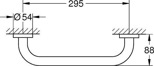 Grohe Essentials Поручень, цвет: хром глянцевый 40421001