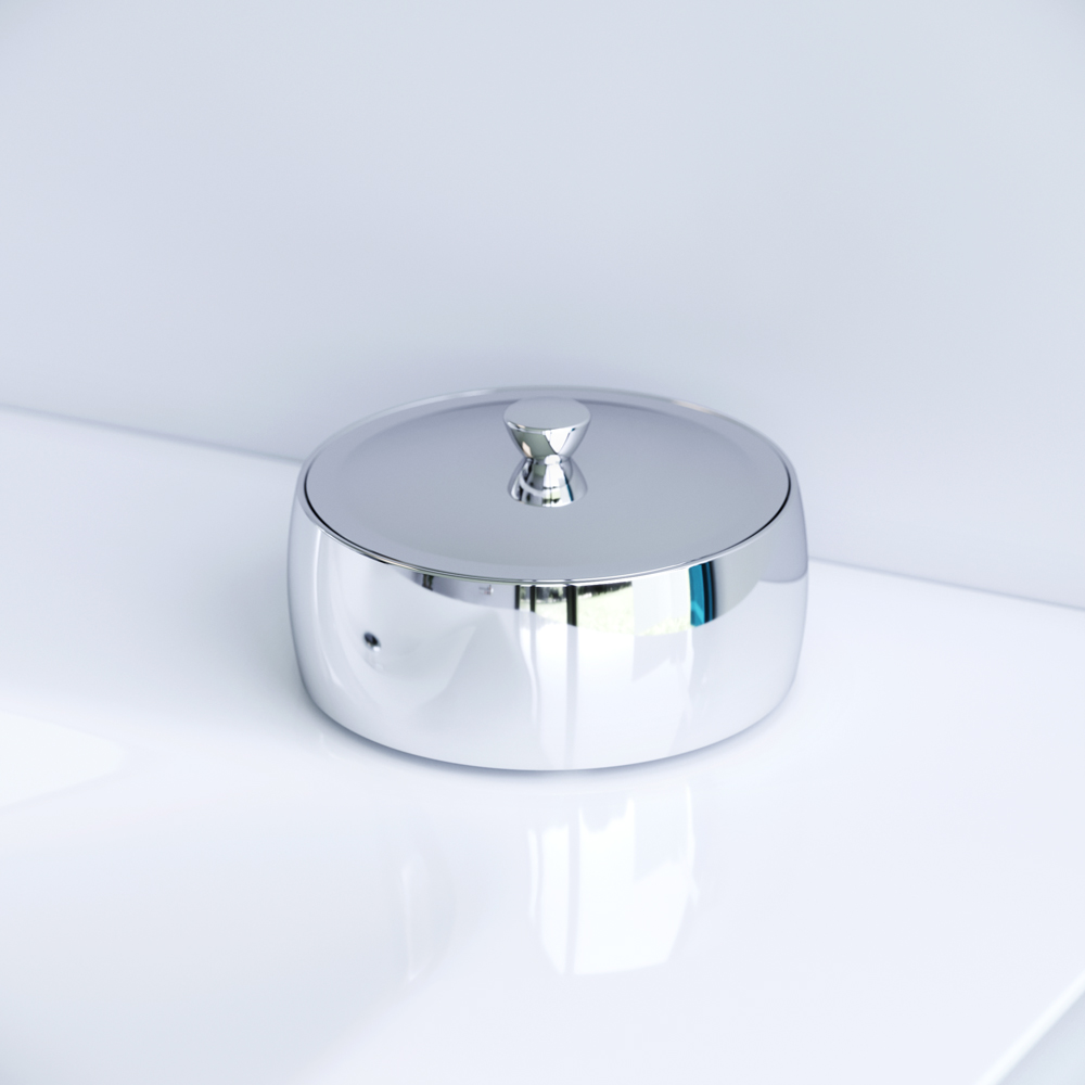 Am.Pm Sensation Шкатулка для украшений 9,3х5,2h см, цвет: хром глянцевый A3021000