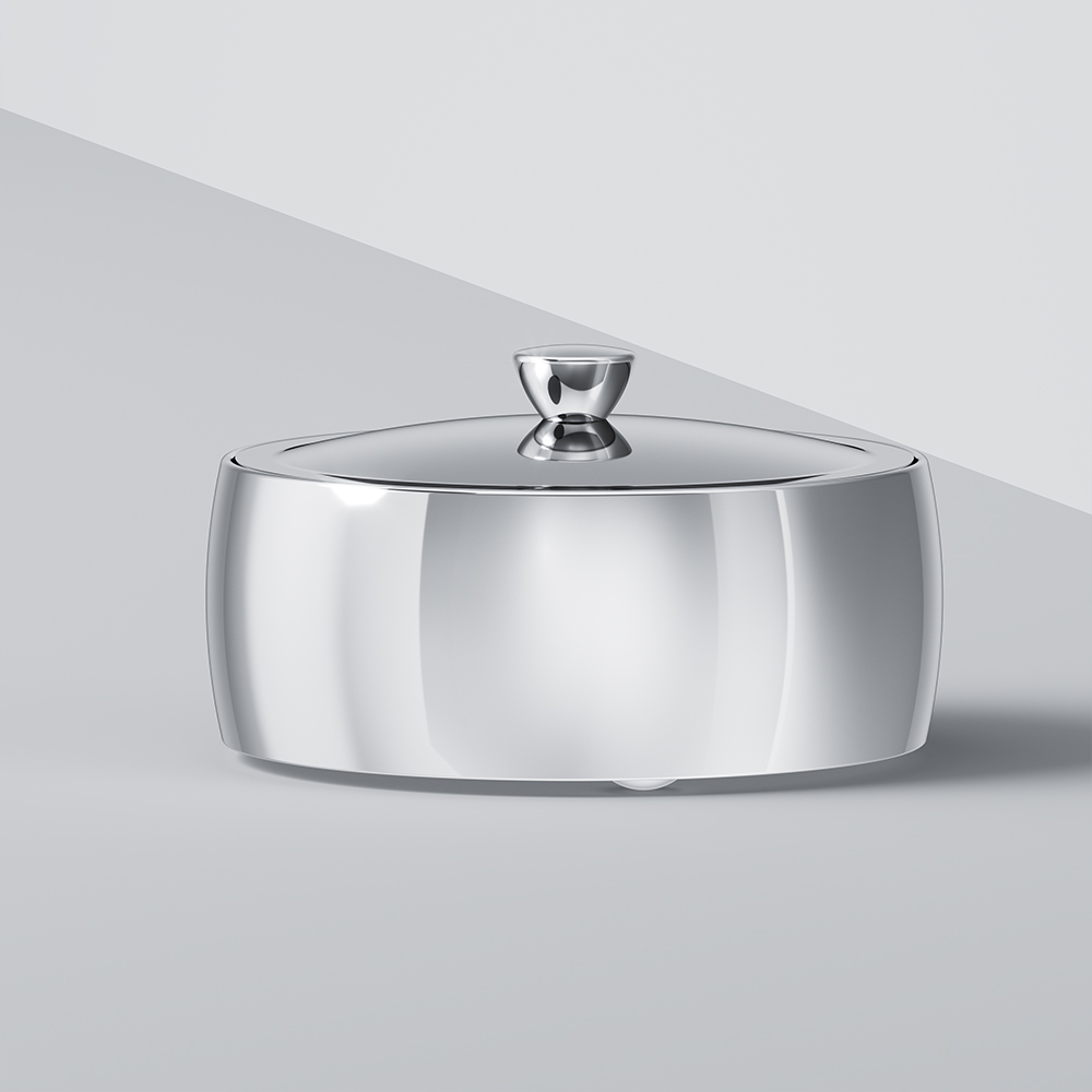 Am.Pm Sensation Шкатулка для украшений 9,3х5,2h см, цвет: хром глянцевый A3021000