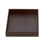 Decor Walther Brownie Tab Q Лоток универсальный 28x28 см, цвет темно-коричневая кожа 0932490