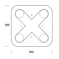 Emco Evo Пульт управления светом с магнитным креплением, цвет черный 9397 133 00