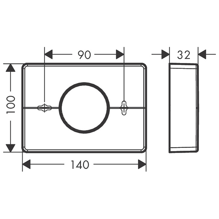 Hansgrohe AddStoris Диспенсер гигиенических пакетов подвесной, пластик цвет: шлифованная бронза 41773140