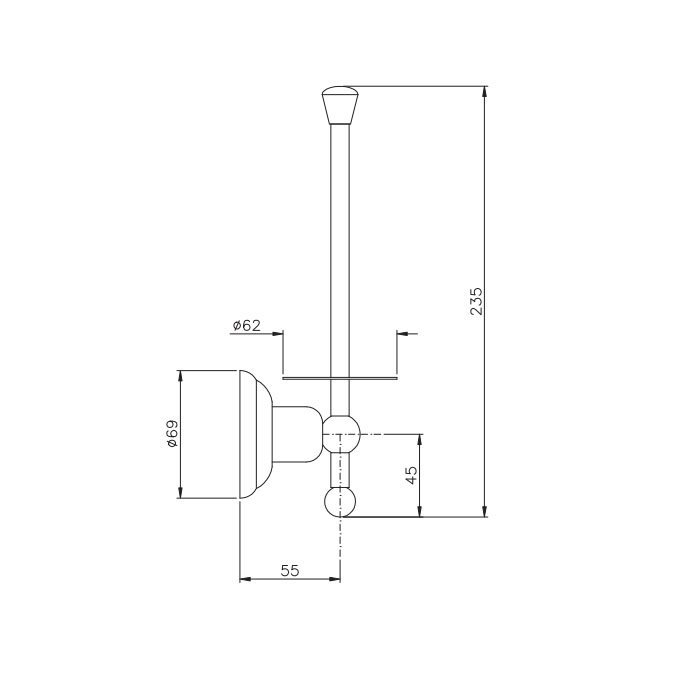 Nicolazzi Onice Держатель для запасного рулона бумаги, цвет золото 1497GO09O
