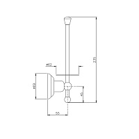 Nicolazzi Onice Держатель для запасного рулона бумаги, цвет золото 1497GO09O