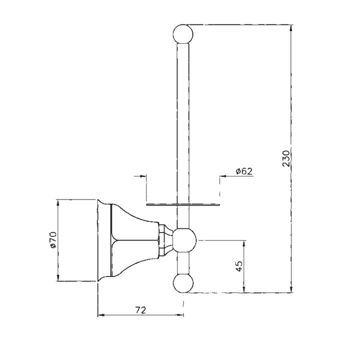 Nicolazzi Teide Держатель для запасного рулона туалетной бумаги, цвет хром 1497CR05
