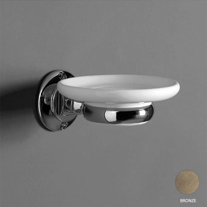 Simas Accessori Victoria Мыльница с керамической чашей, подвесная, цвет: бронза глянцевая 260201br