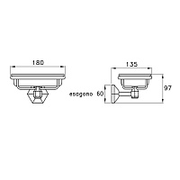 Stella Eccelsa Держатель мыльницы настенный 1022, цвет золото EC 10010 AU00