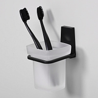 Wasserkraft Abens Стакан с держателем, цвет: черный матовый K-3228