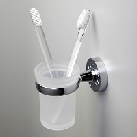 Wasserkraft Isen Стакан с держателем подвесной, стеклянный матовый, цвет: хром K-4028