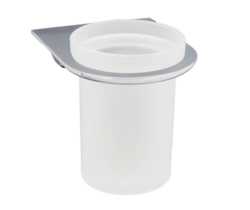 Wasserkraft Kammel Стакан для зубных щеток подвесной, стеклянный матовый, цвет: хром K-8328