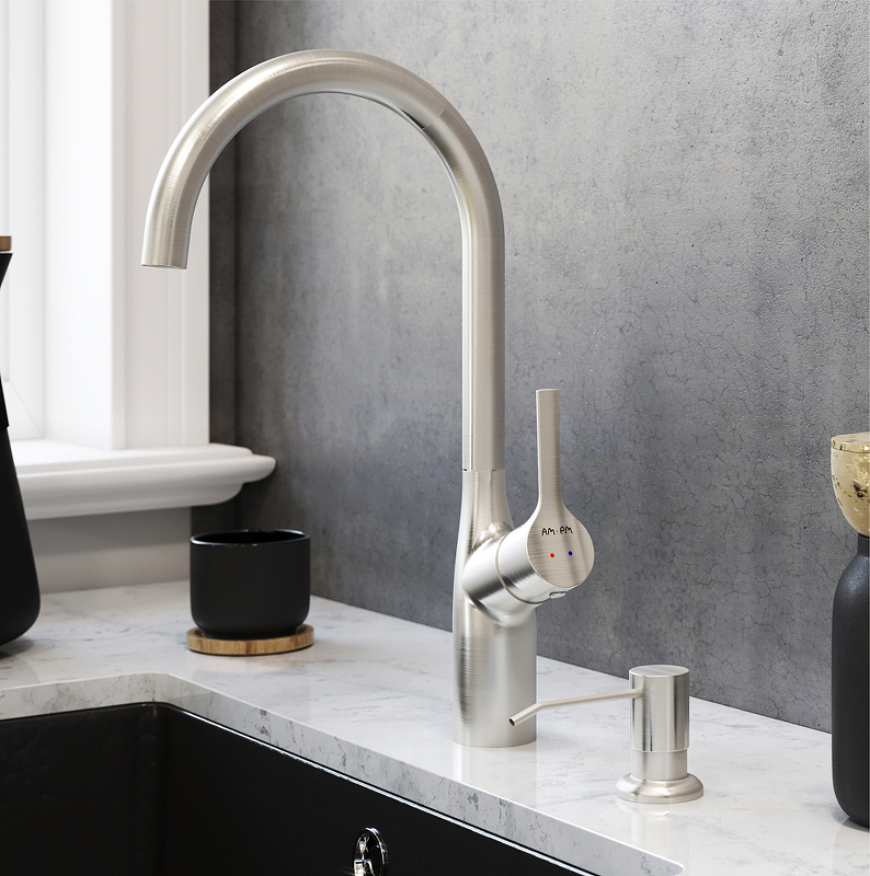 Am.Pm X-Joy Дозатор для жидкого мыла, встраиваемый, цвет: сатин брашированный A8437111