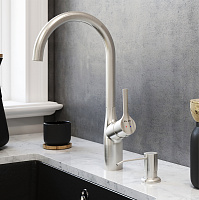 Am.Pm X-Joy Дозатор для жидкого мыла, встраиваемый, цвет: сатин брашированный A8437111