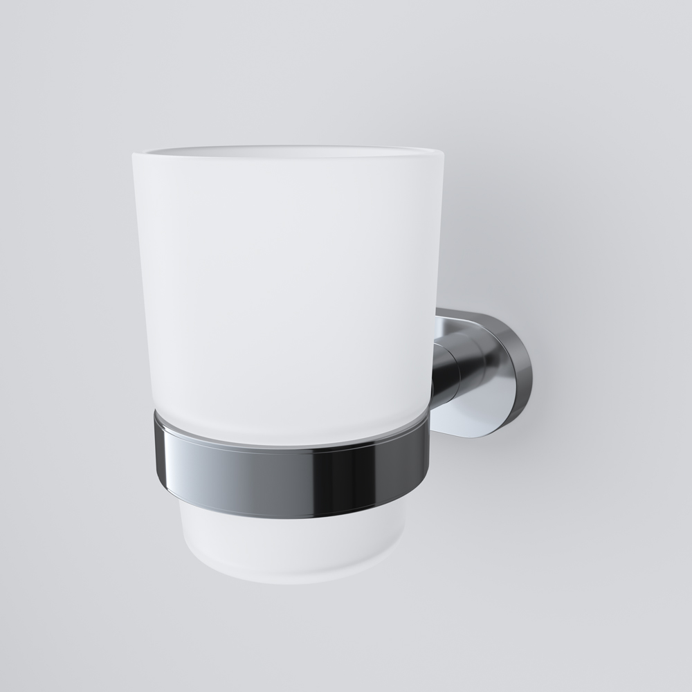 Am.Pm Sense L Стакан подвесной, стеклянный, цвет: хром глянцевый A7434300