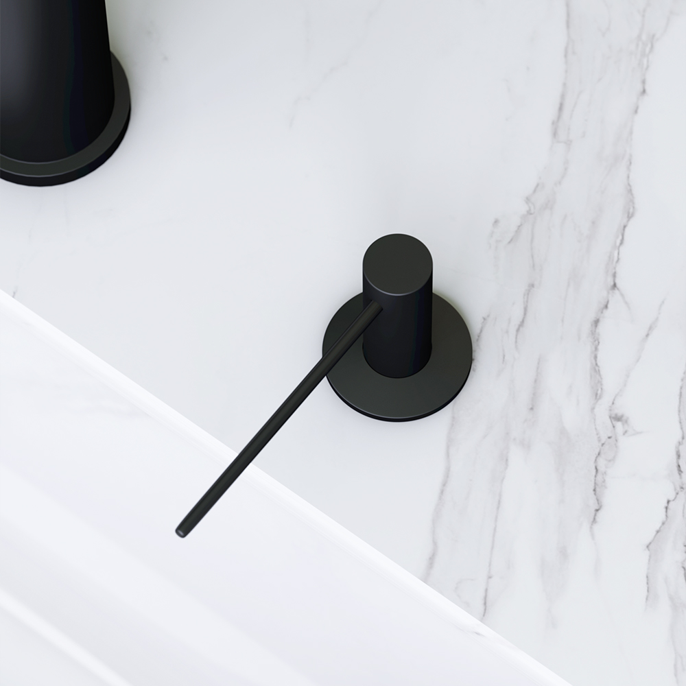 Am.Pm Gem Дозатор для жидкого мыла, встраиваемый, цвет: черный матовый A9037222