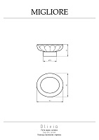 Migliore Olivia Mыльница с керамической чашей, настольная, цвет: хром 17478