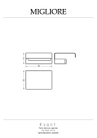 Migliore Kvant Бумагодержатель закрытый, настенный, цвет: золото 30236