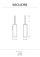 Migliore Kvant Ершик настенный, цвет: золото 30242