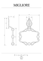 Migliore Elisabetta Полотенцедержатель-кольцо, цвет: хром 17033