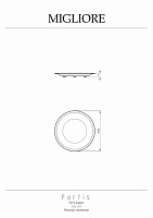 Migliore Fortis Мыльница настольная, цвет: золото 29781