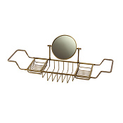 Migliore Complementi Полка-решётка на ванну с оптическим зеркалом, цвет: бронза 22008