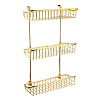 Migliore Complementi Полка-решетка большая тройная 40x15x60h, цвет: золото 22046