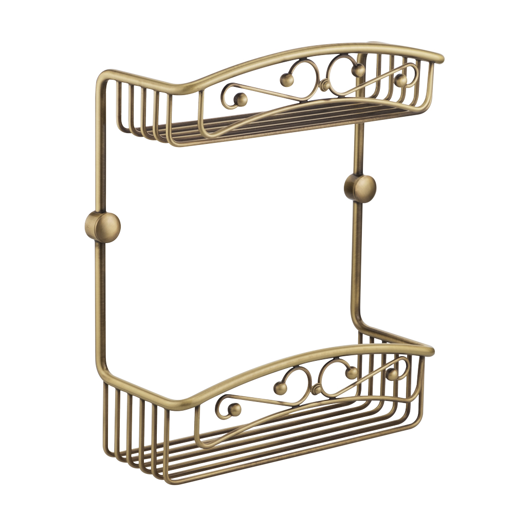 Migliore Complementi Полка-решетка двойная 25x10x30h, цвет: бронза 22025