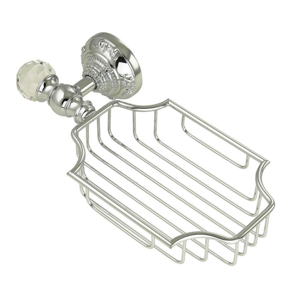 Migliore Cristalia Полка-корзинка настенная, Swarovski, цвет: хром 16813