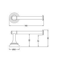 Burlington Savoy Держатель туалетной бумаги настенный, цвет: хром глянцевый RA56