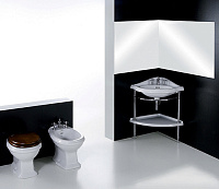 Simas Arcade Крышка-сиденье для унитаза, с микролифтом, крепление хром, цвет: noce AR008noce/cr