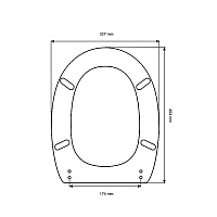 Simas Arcade Крышка-сиденье для унитаза, с микролифтом, крепление золото, цвет: белый глянцевый AR007bi/oro