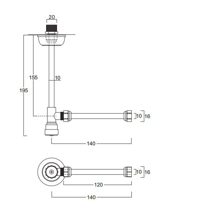 Simas Accessori Victoria Угловой кран для подвода воды, цвет: бронза глянцевая 120006br