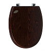 Simas Arcade Крышка-сиденье для унитаза, без микролифта, крепление хром, цвет: noce AR004noce/cr