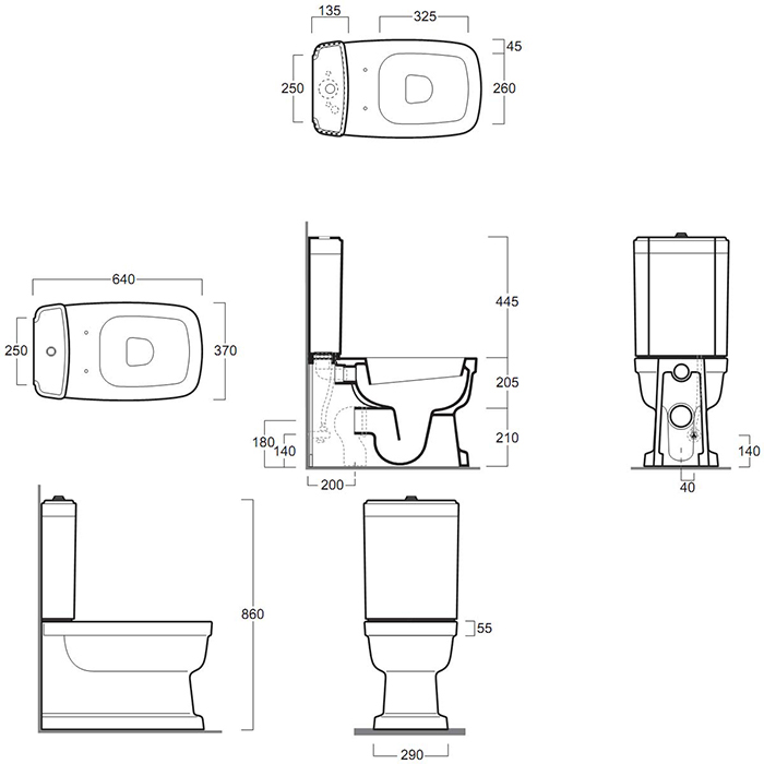 Simas Evolution Бачок для унитаза EVO07, без механизма смыва, цвет: белый глянцевый EVO09bi