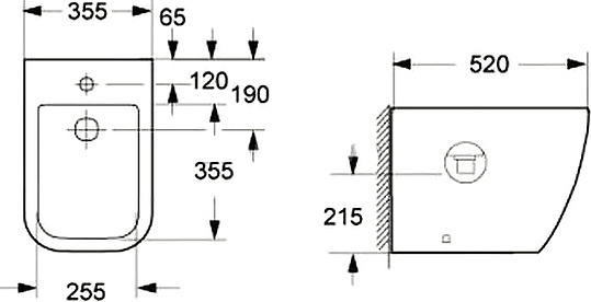 Belbagno Alpina Биде напольное 52,5х22х32h, цвет:белый BB10100B