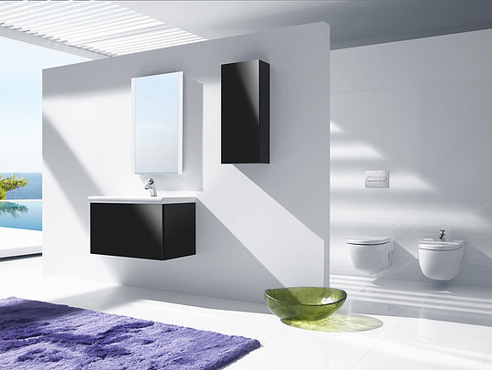 Roca Meridian Биде подвесное 56х36 см, c 1 отв. под смеситель и переливом, цвет: белый глянцевый 357245000