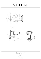 Migliore Impero Биде напольное 40x59x48h, керамика, цвет: белый 20781