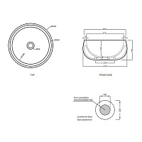 Cielo Delfo Накладная раковина, цвет: Canapa BATOCN